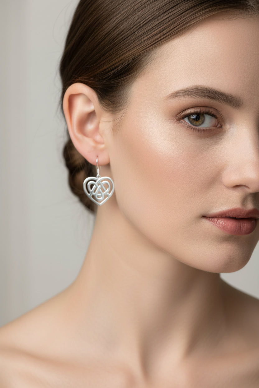 Gràidhear Celtic Heart Earrings