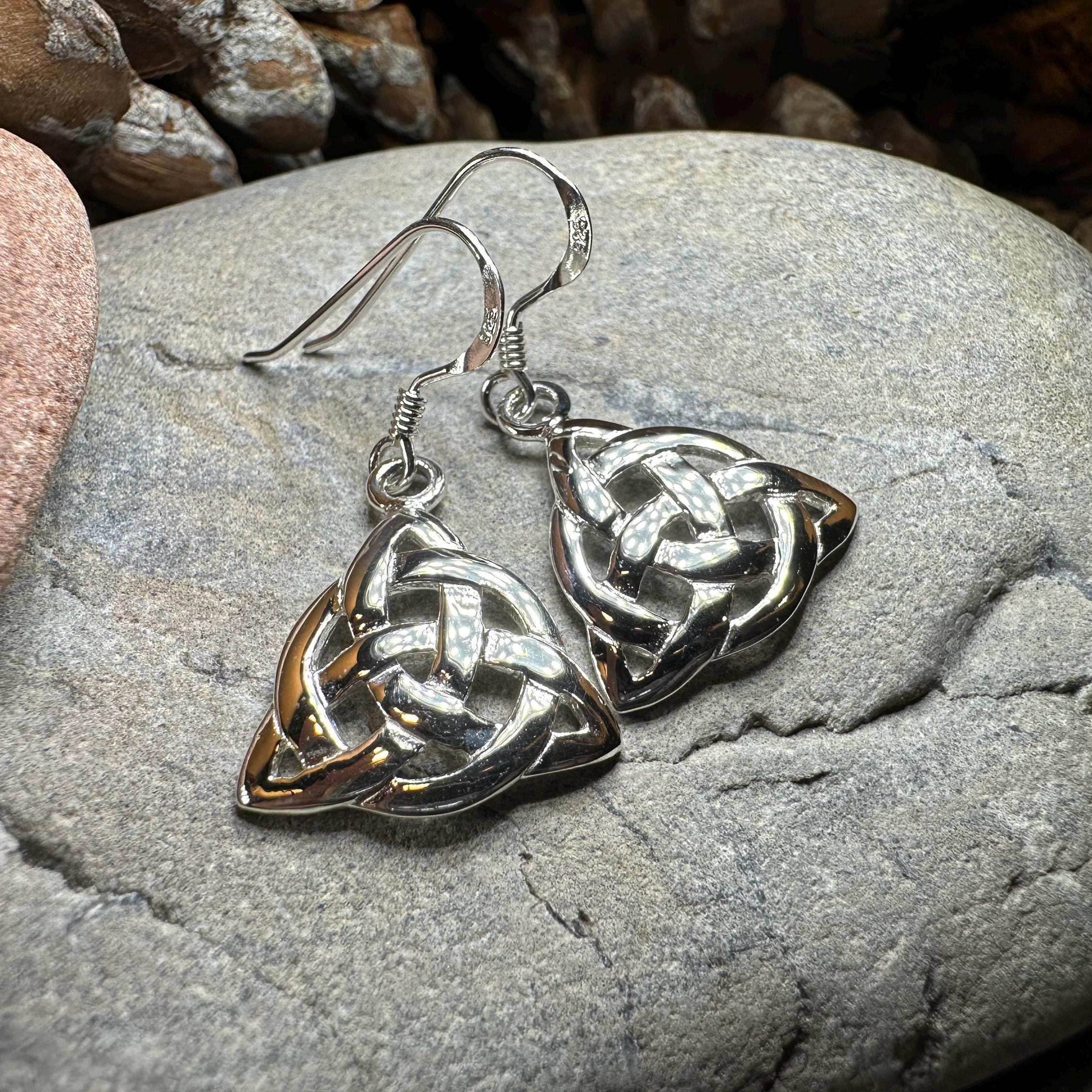 Lyric Celtic Triquetra Earrings - 