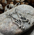 Roxie Celtic Cat Earrings - 