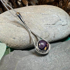Scottish Raindrop Heathergems Necklace - Purple