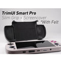 Felt TrimUI Smart Pro Slim Grip 2-in-1 Reversible Screen Cover & Slim Comfort Grip Case with Felt Wrap Ergonomic TRIMUI Handheld 2n1 Deluxe - Yellow