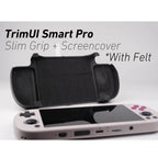 Felt TrimUI Smart Pro Slim Grip 2-in-1 Reversible Screen Cover & Slim Comfort Grip Case with Felt Wrap Ergonomic TRIMUI Handheld 2n1 Deluxe - Yellow