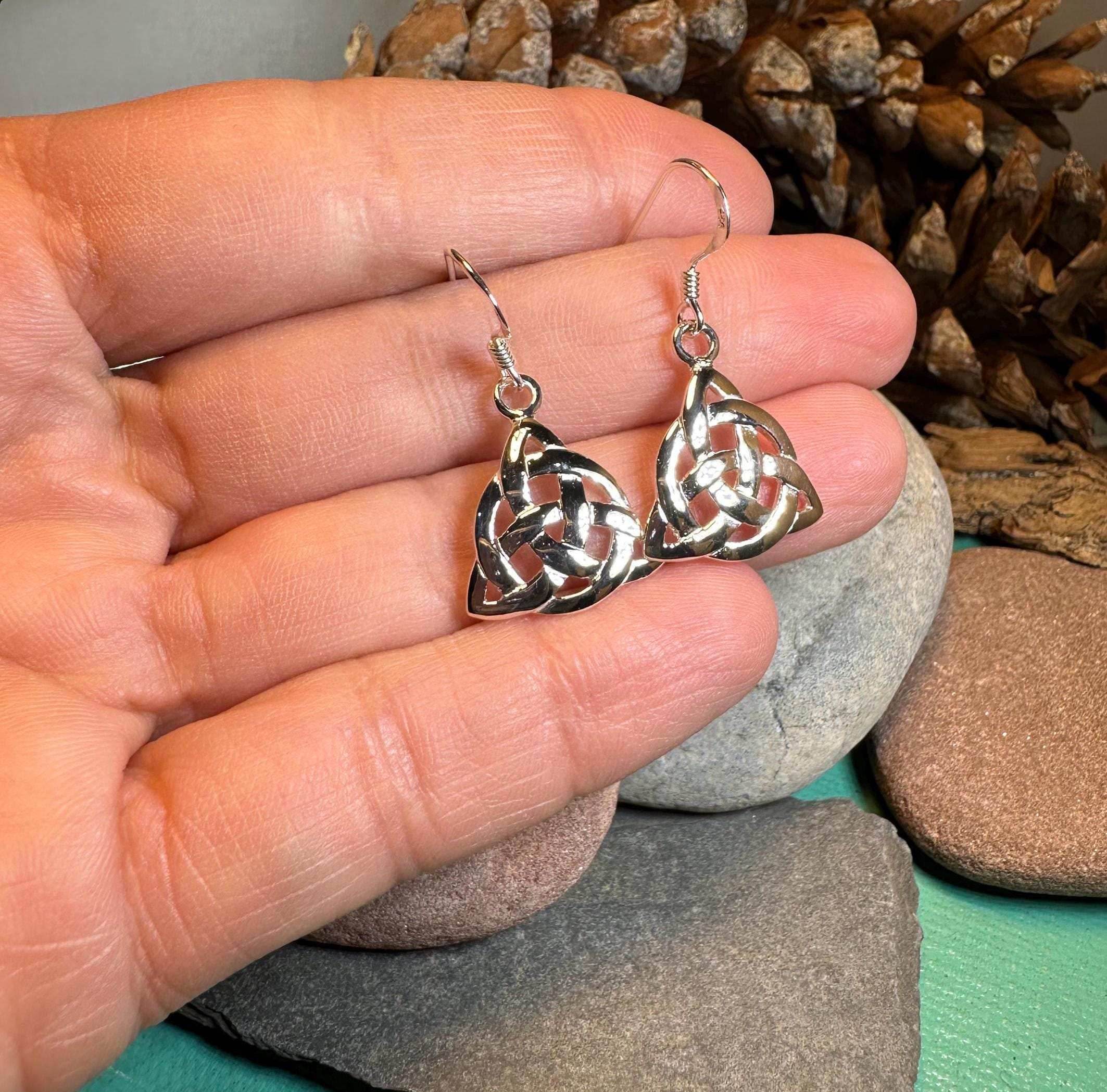 Lyric Celtic Triquetra Earrings - 