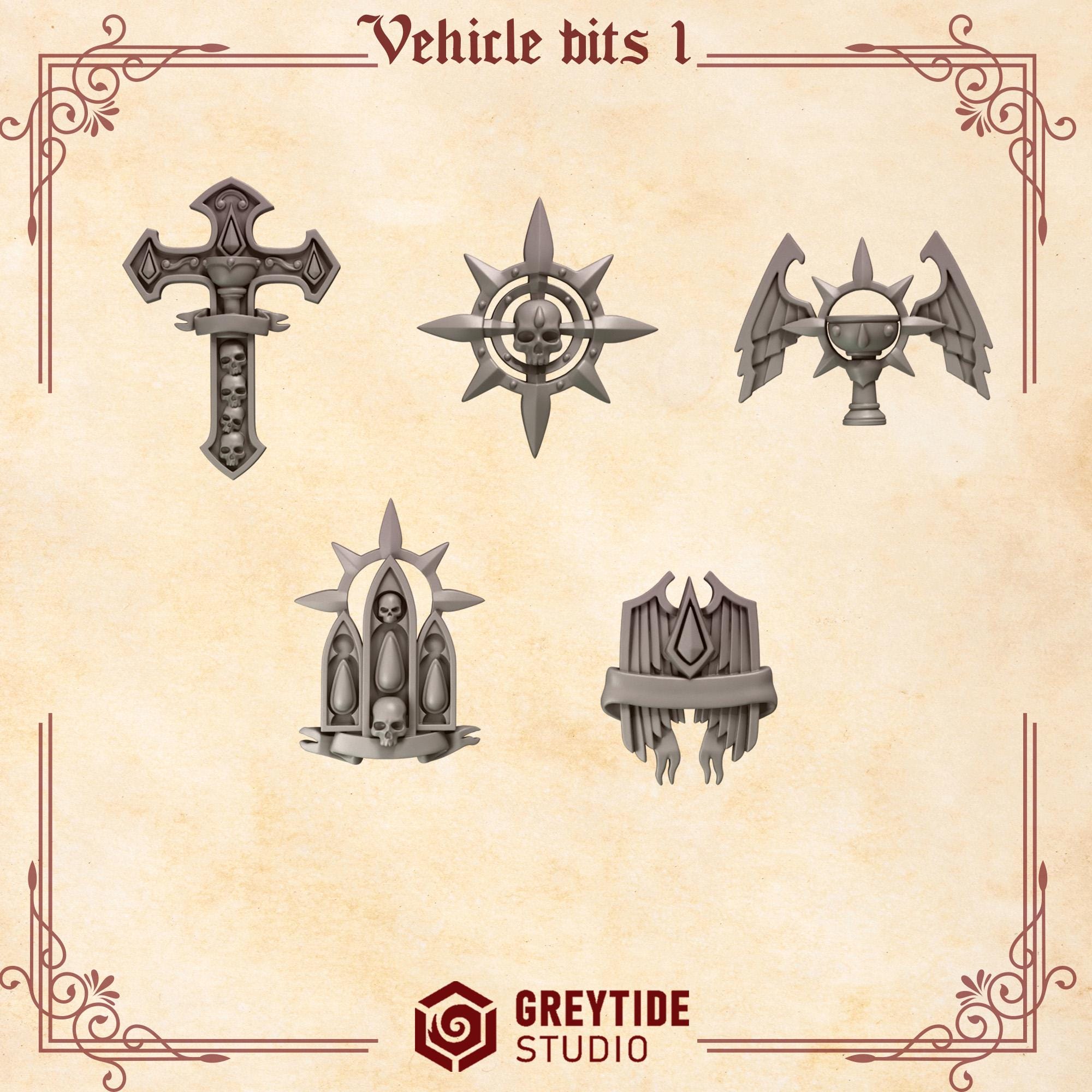 3d Printed Crimson Lords Vehicle Ornaments by Greytide Studio