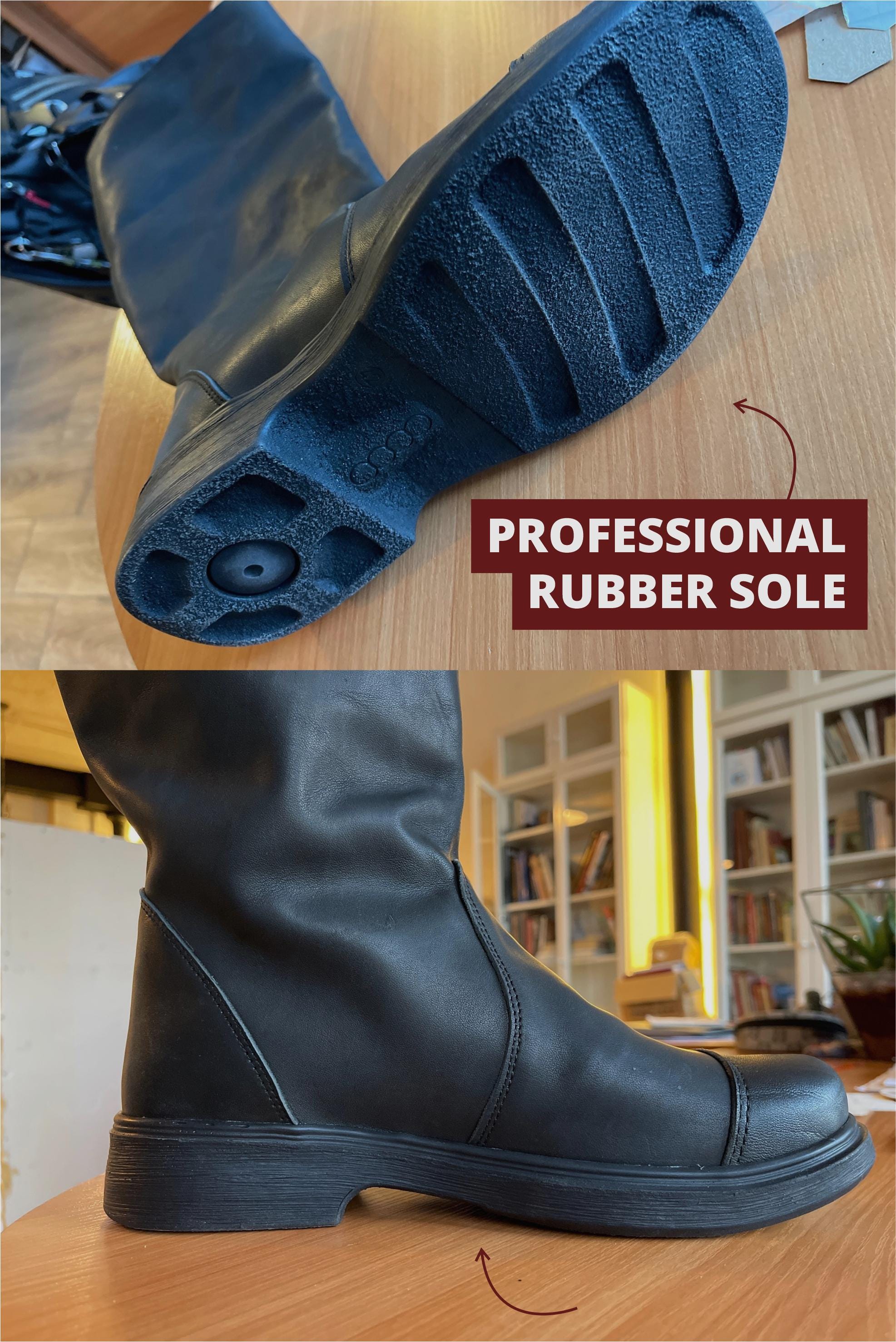 Black High Leather Boots "Ragnar"