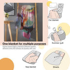 Personalized Owl Blanket: Magical Floral Fleece Throw, Soft Name Gift