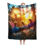 Personalized Fairy Blanket: Enchanted Wonderland Fantasy Throw