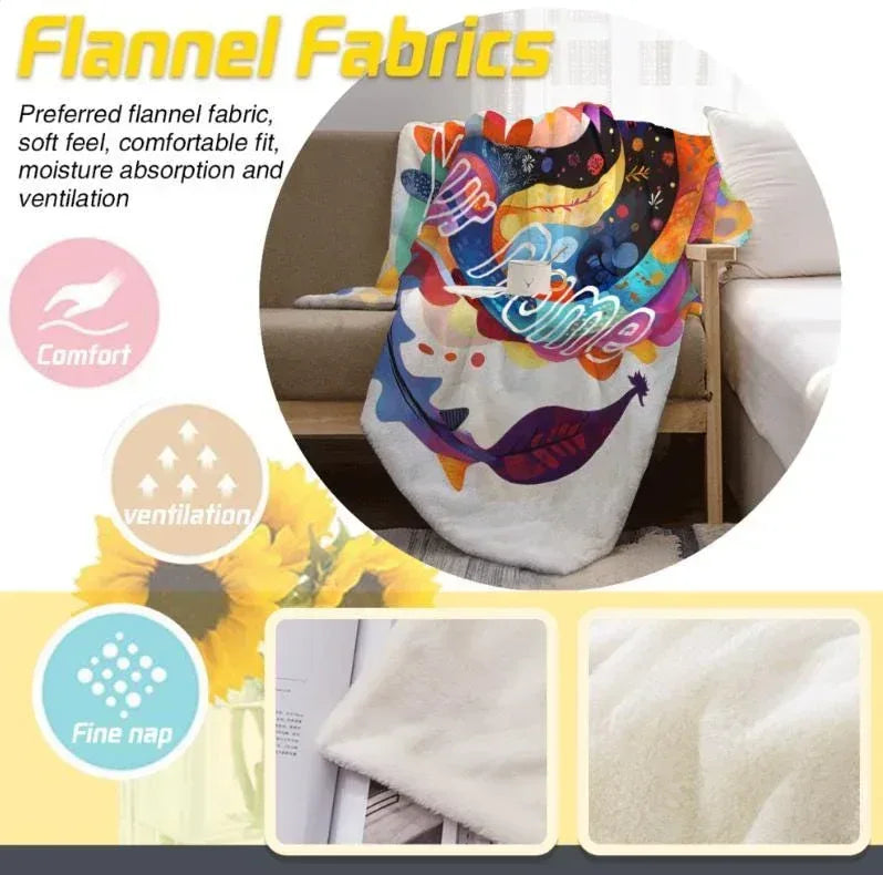 Personalized Dragon Blanket: Vibrant Fantasy Flannel Fleece Throw, New year Dragon
