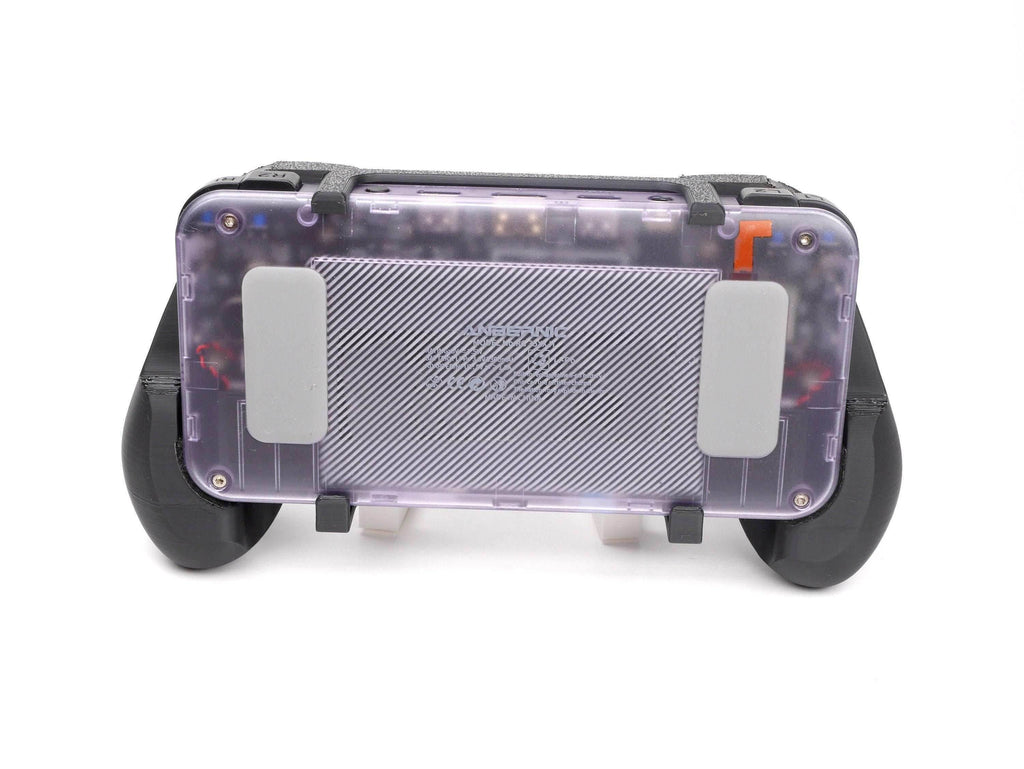 Felt Anbernic RG35XX-H Grip 2-in-1 Reversible Screen Cover & Thick Comfort Grip Case with Felt Wrap Ergonomic RG35X Handheld 2n1 RG35 Deluxe - Blue
