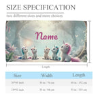 Personalized Unicorn Beach Towel: Soft Microfiber Summer Accessory, Swimming pool Towel