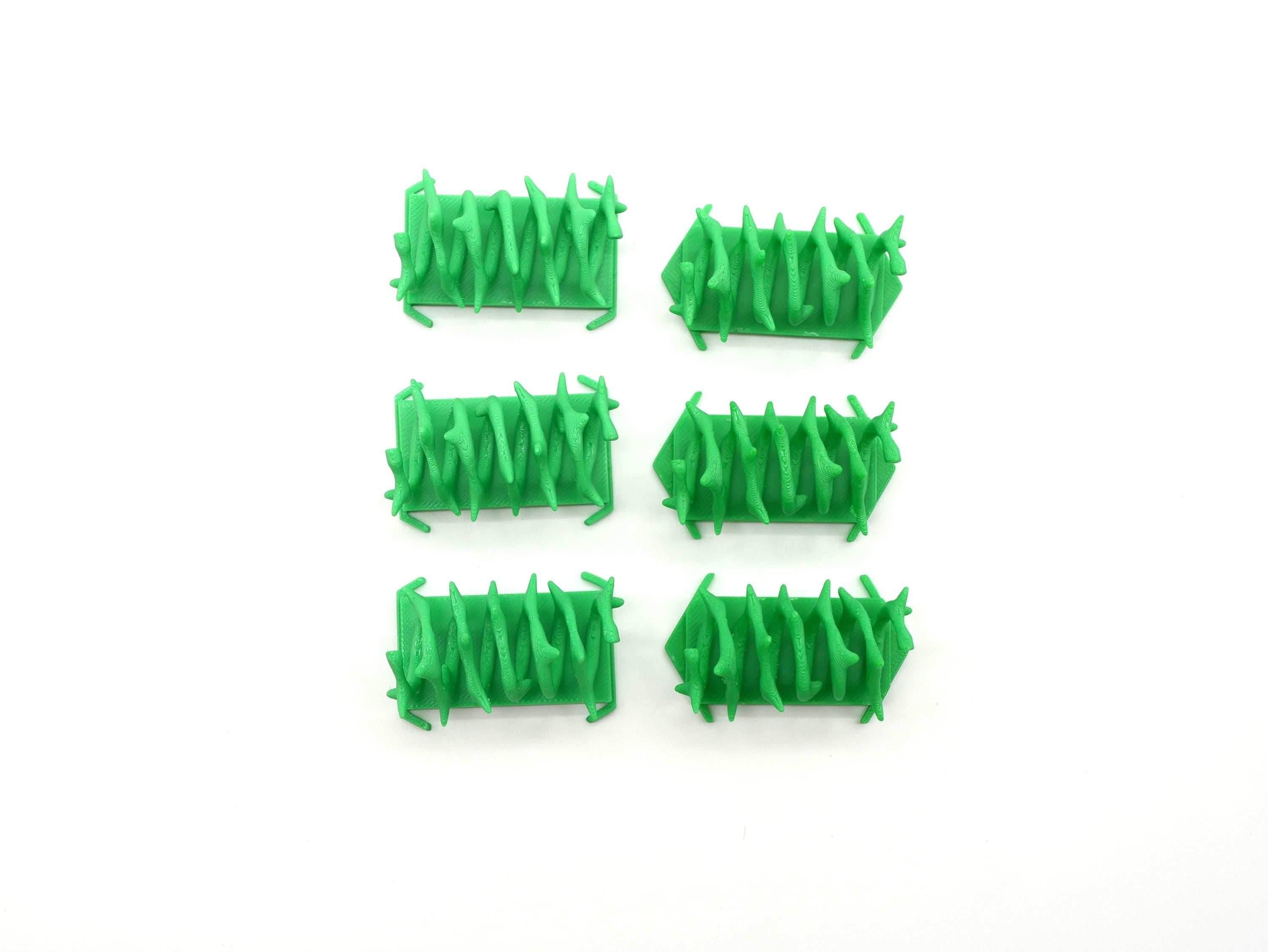 Spiral Thorn Brambles Hero Scape Single Hex Obstacle | Tabletop Terrain Piece | Miniature Board Game | DnD Role Play Game Upgrade Tile Kit - Black