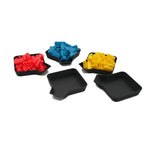 Board Game Piece Trays with Lip for Pouring and Storing Unique Tokens and Counters | Neatly Play Games like Monopoly Ticket 2 Ride and More! - 3 Pack