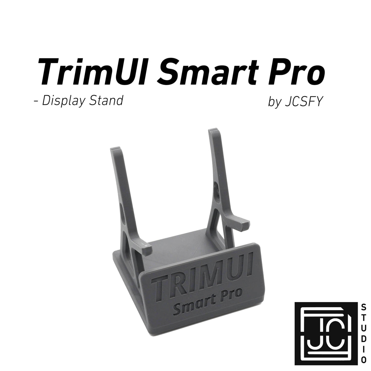Display Stand for TrimUI Smart Pro with Charging Space | Dock Shelf Unit Gaming Retro Device Compatible with JCSFY Grips - Black