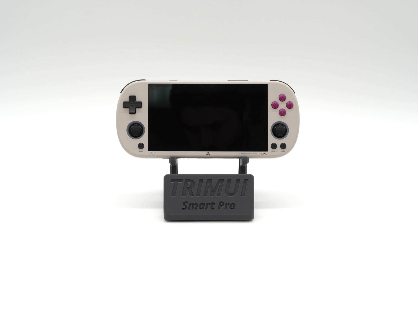 Display Stand for TrimUI Smart Pro with Charging Space | Dock Shelf Unit Gaming Retro Device Compatible with JCSFY Grips - Black