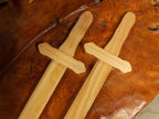 Sturdy Pine Wood Glossy Sword