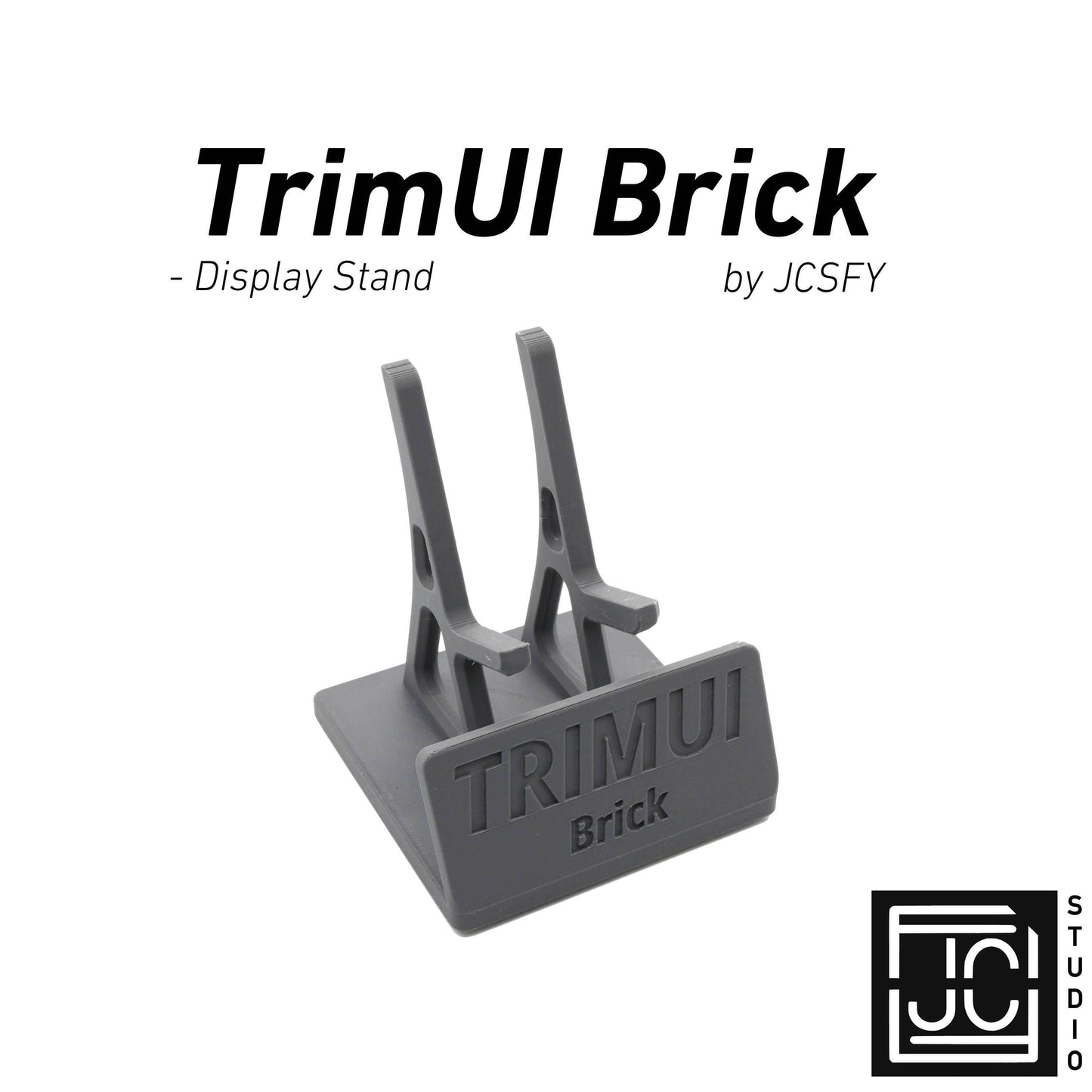 Display Stand for TrimUI Brick TRIM UI with Charging Space | Dock Shelf Unit Gaming Retro Device Compatible with JCSFY Grips - Black