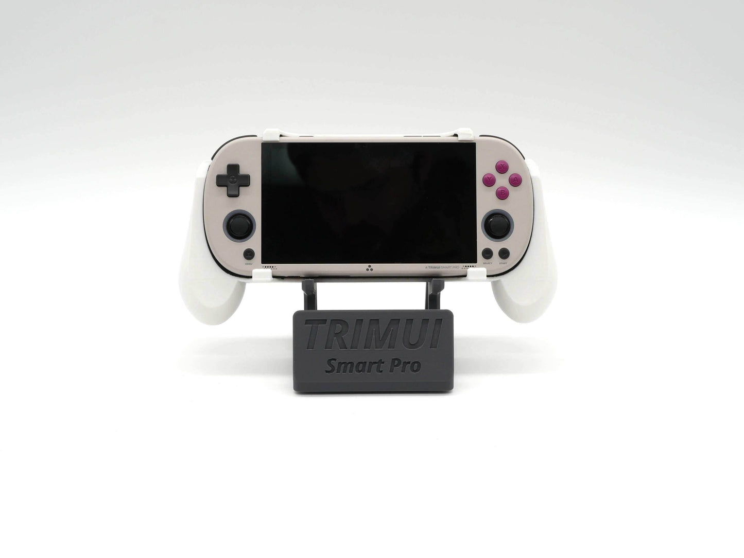 Display Stand for TrimUI Smart Pro with Charging Space | Dock Shelf Unit Gaming Retro Device Compatible with JCSFY Grips - Black