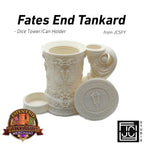Cleric Themed Tankard Dice Tower and Can Holder with Dice Vault | Fates End RolePlay RP Gamer Mug Roll Gift Storage DND Classes from JCSFY - Dark Magic Black