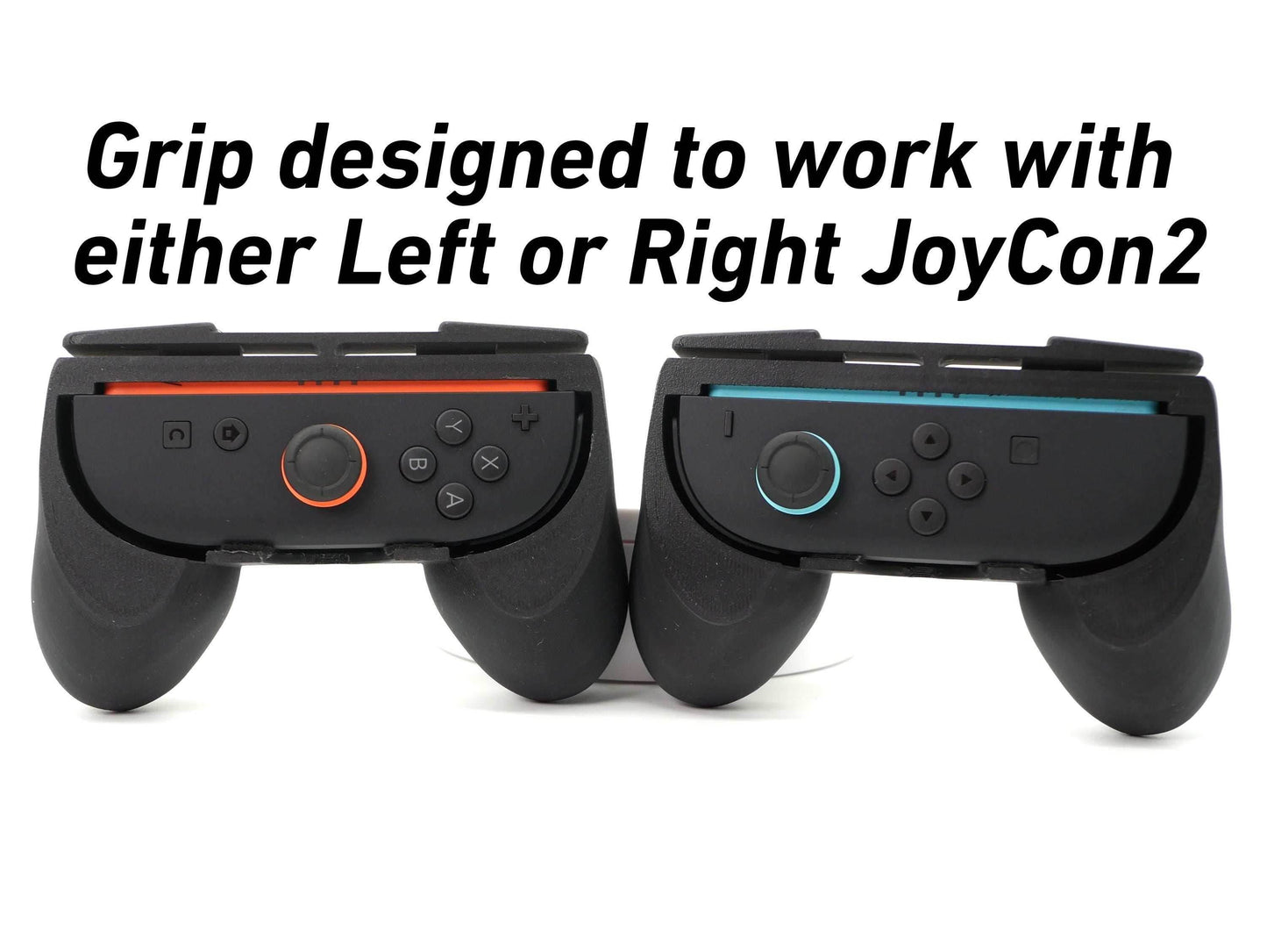 Comfort Grip for Single Joy-Con 2 | Nintendo Switch 2 Single Controller Felt Lined Paddle Universal Fit for Left or Right Joy Con 2 by JCSFY - Black
