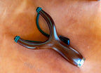 Classic Hardwood Slingshot With Metal Cap - Traditional Design