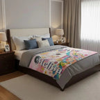 Personalized Unicorn Blanket with Name - Dreamy Soft Fleece Throw for Kids and Adults