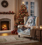 Personalized Winter Owl Flannel Blanket: Snowy Forest Design, Flannel Fleece Throw Name Gift