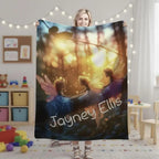 Personalized Fairy Blanket: Enchanted Wonderland Fantasy Throw