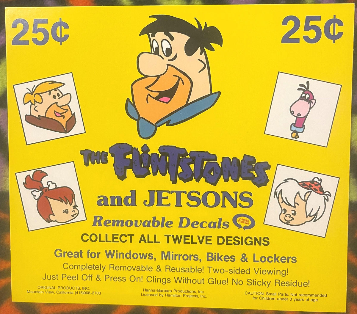 Vintage 1980s - 1990s NOS Hanna‑Barbera Flintstones & Jetsons 🦴 Vending Display Sign