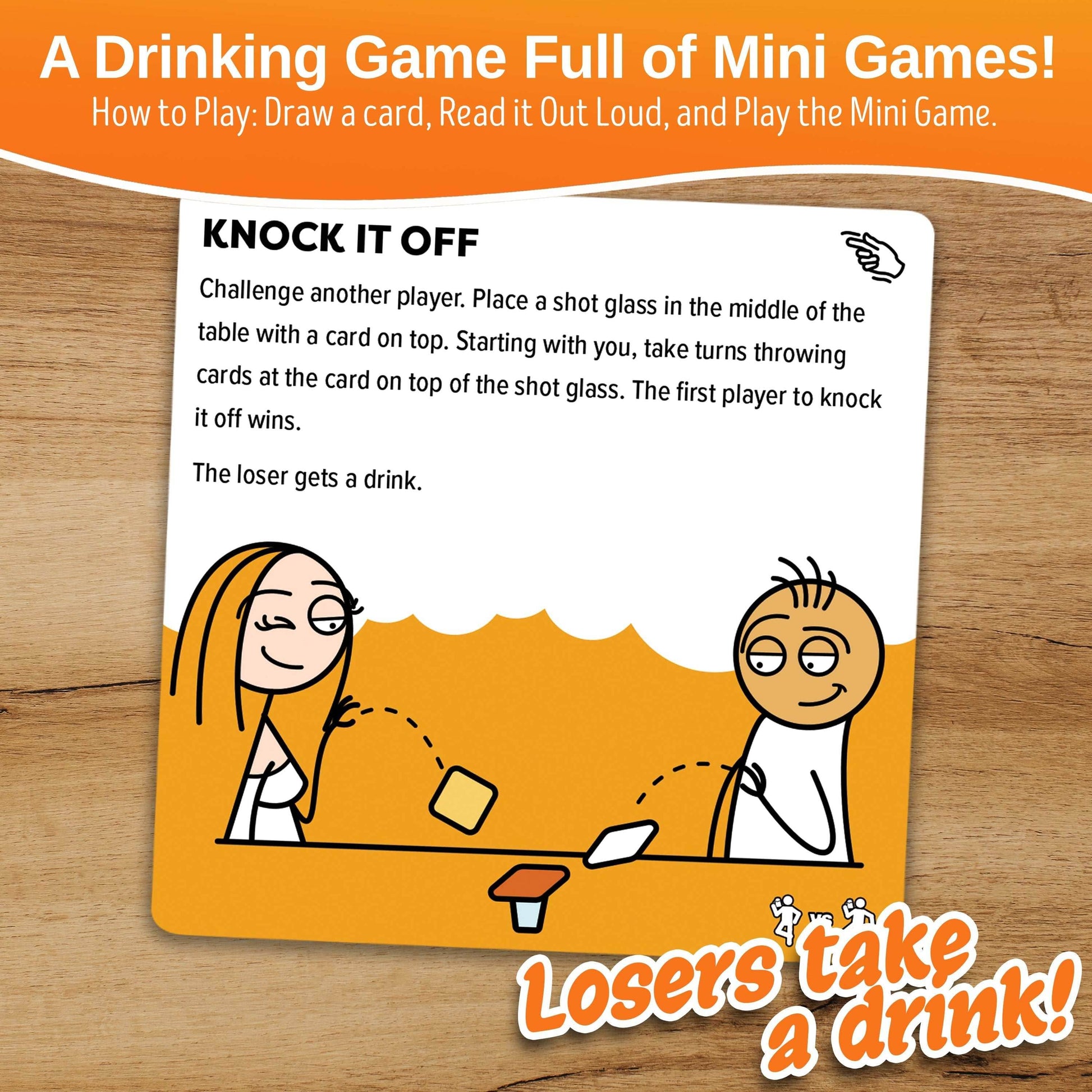 The Drinking Game Game - A Collection of Fun Adult Mini Games for Parties - 