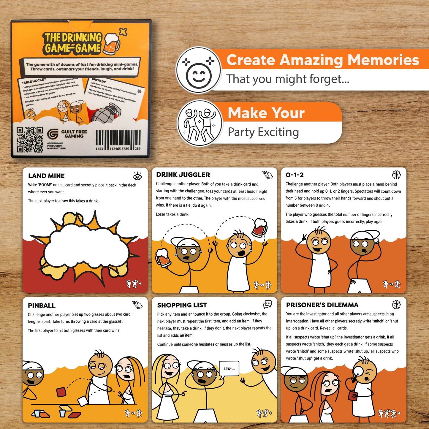 The Drinking Game Game - A Collection of Fun Adult Mini Games for Parties - 