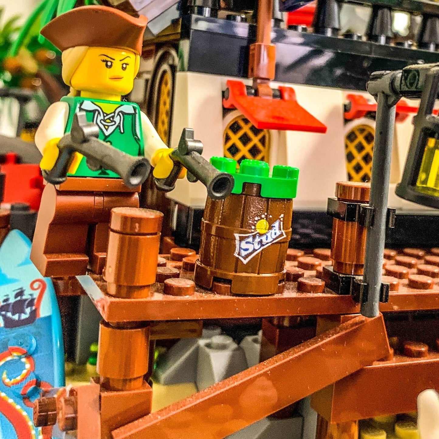 3 Customs® Stud Lemon Lime Soda Barrel / Keg - 