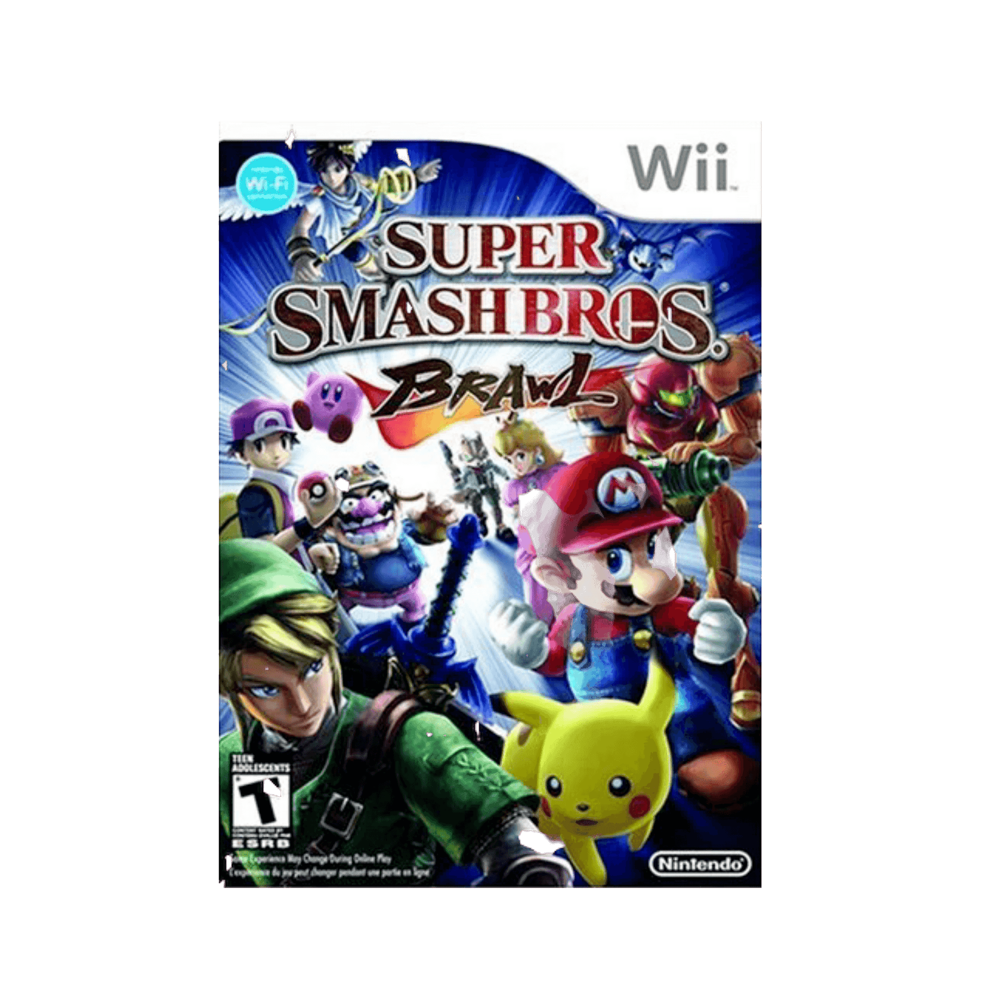 Super Smash Bros. Brawl | Wii - Vg with original case with damaged inserts