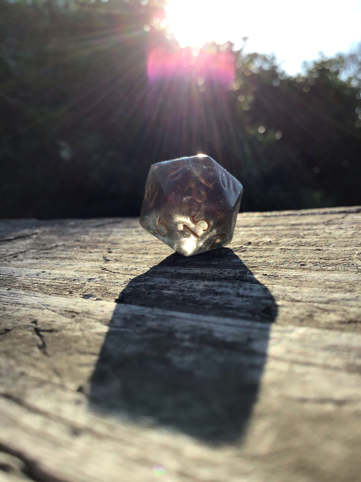 Caleb Inspired Color Shifting Handmade D20 Dice