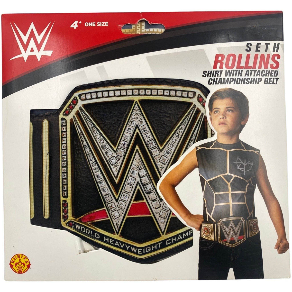 WWE Seth Rollins Shirt with Attached Championship Belt - Role-Players