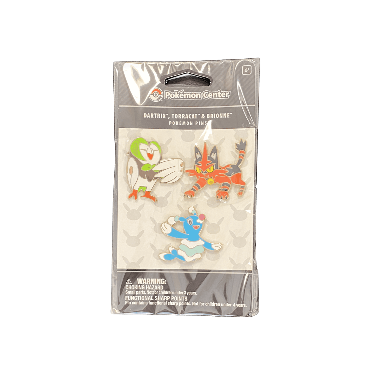 Pokemon Pins: Dartrix, Torracat and Brionne - 