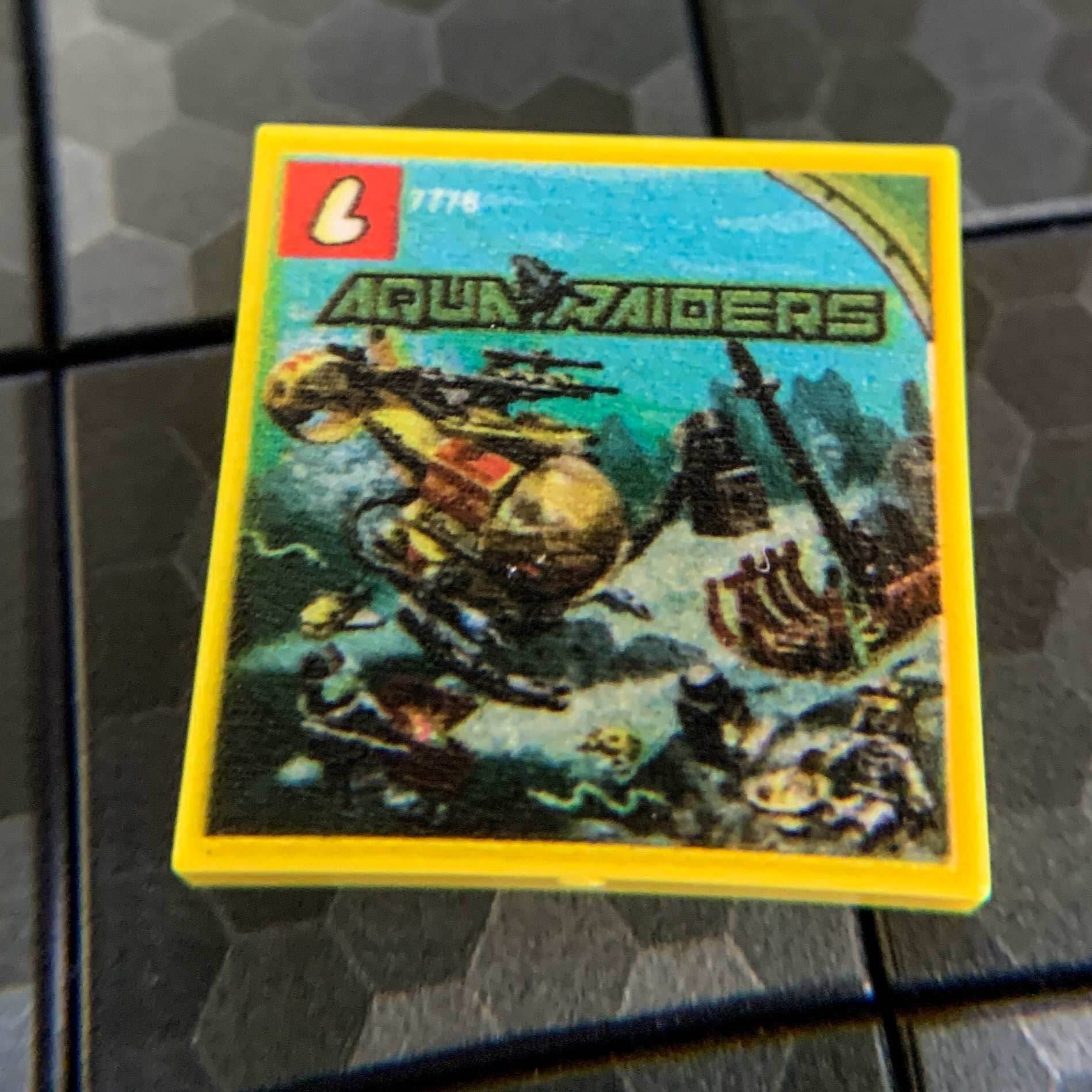 The Shipwreck Aqua Raiders Set 7776 - Custom Printed 2x2 Tile - 