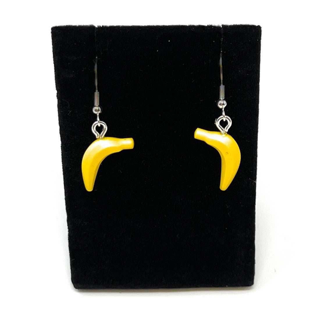 B3 Customs® Banana Earrings made from LEGO Bricks - 