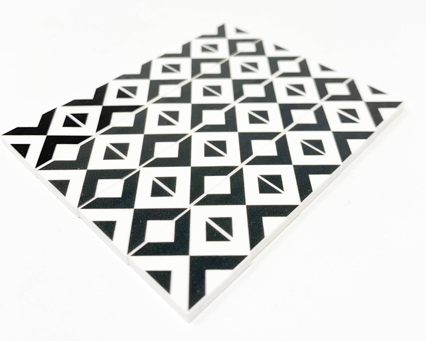 Black & White Kitchen / Diner Flooring - B3 Customs® Printed 2x2 Tile - 