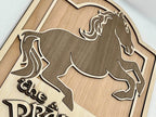 The Prancing Pony Sign - Single Sided Maple Horse