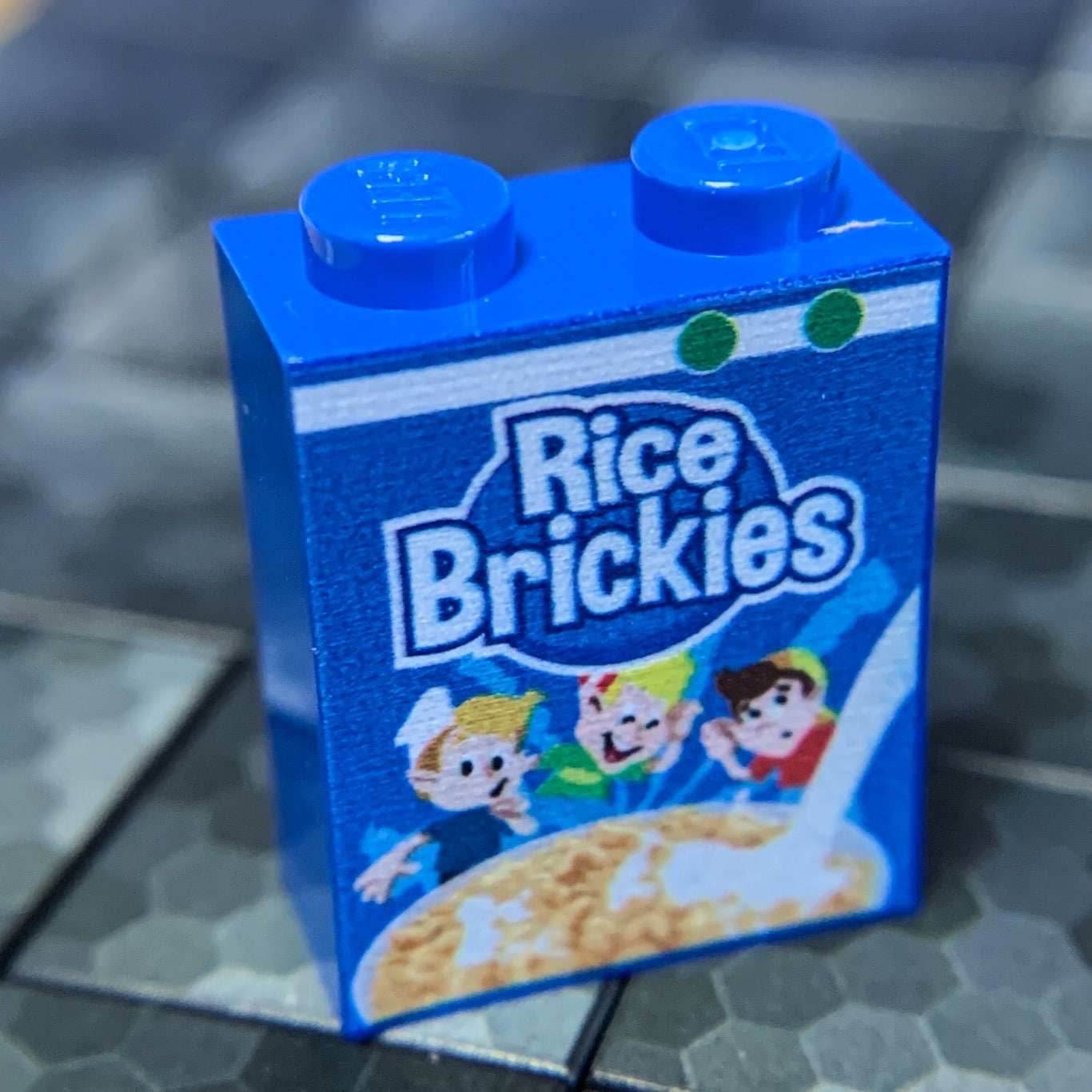 Rice Brickies Cereal - Custom Printed 1x2x2 Brick - 