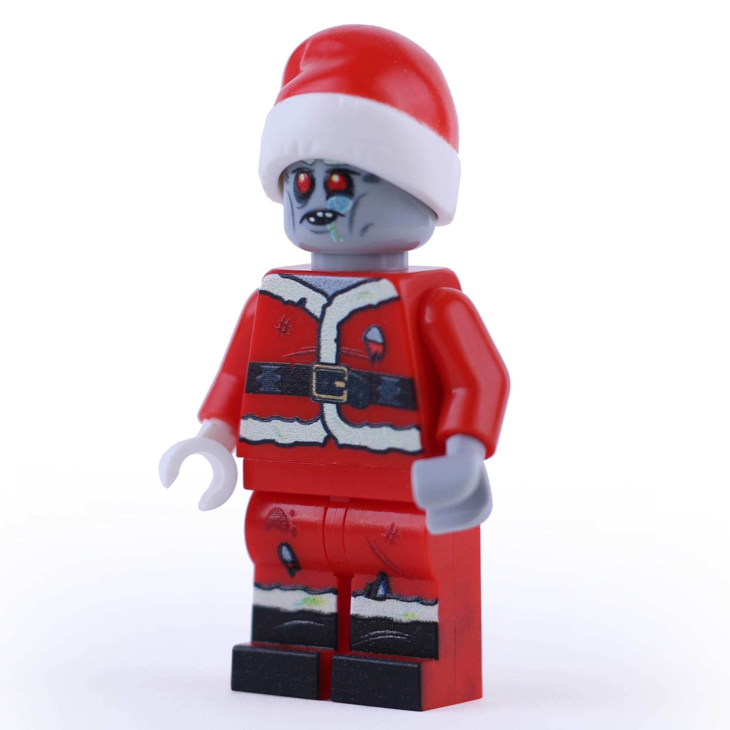 Zombie Santa Minifig made using LEGO parts - B3 Customs - 