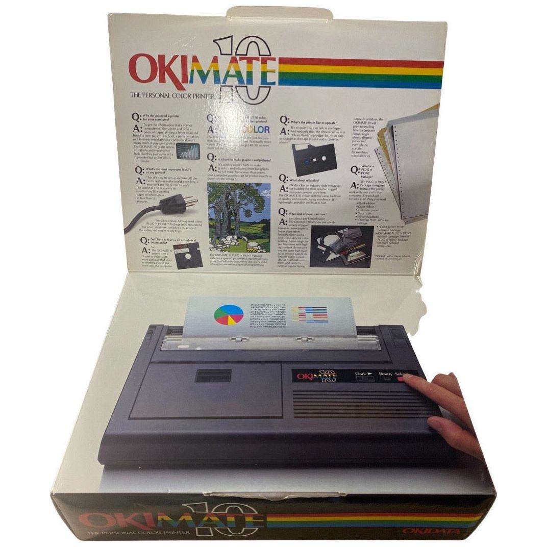 Okidata Okimate 10 Color Printer & Commodore Plug & Print - Role-Players