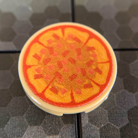Ham & Bacon Pizza Pie - Custom (2x2 Round Tile) - 
