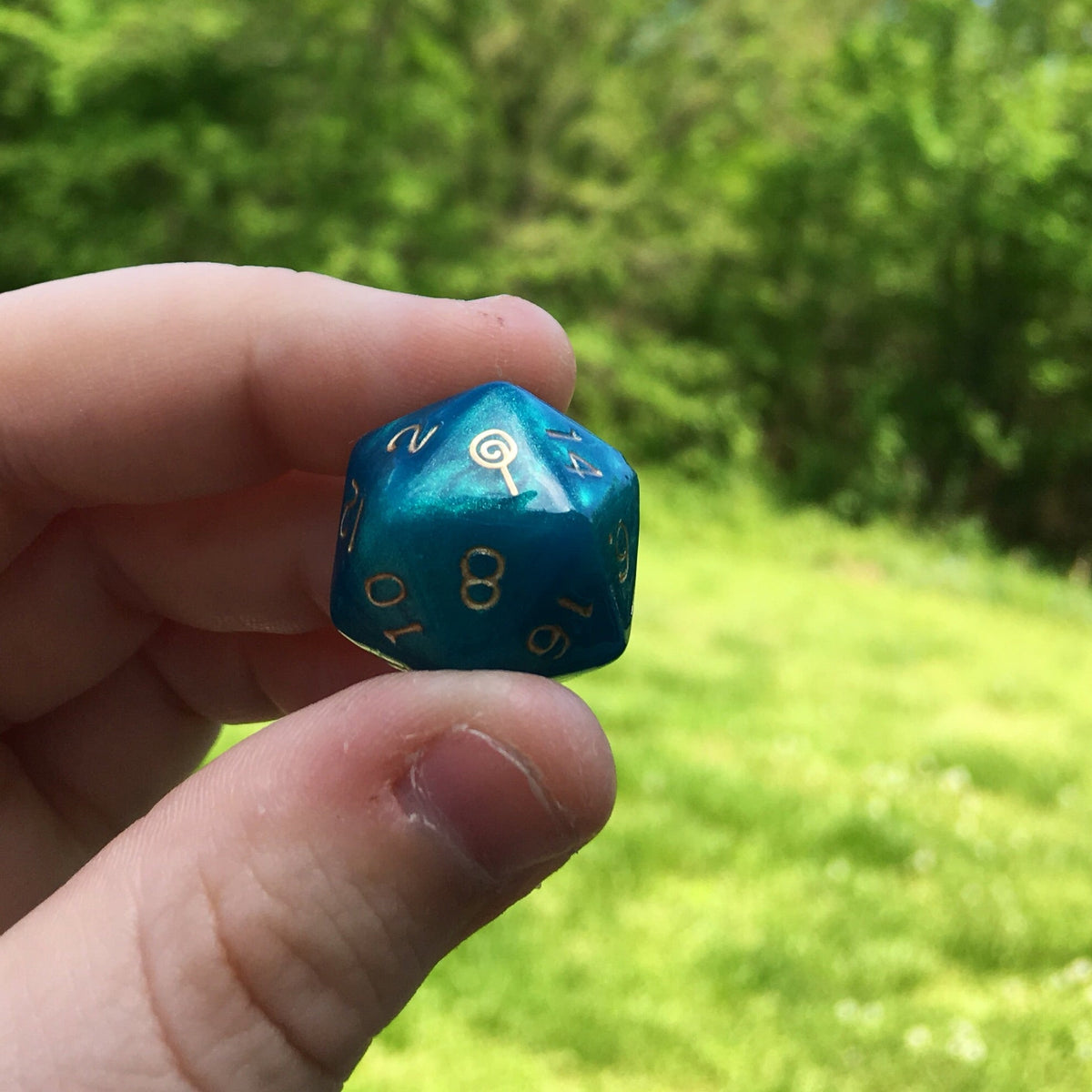Jester Inspired Handmade D20 Gaming Dice
