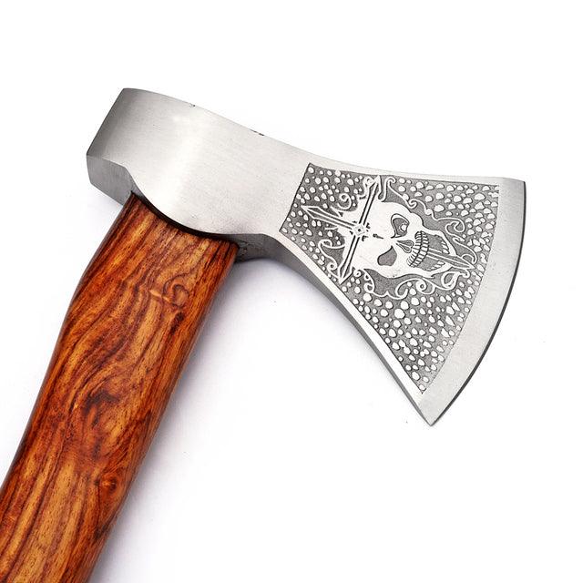 Immoral Skull and Cross Outdoor Hammer Head Axe