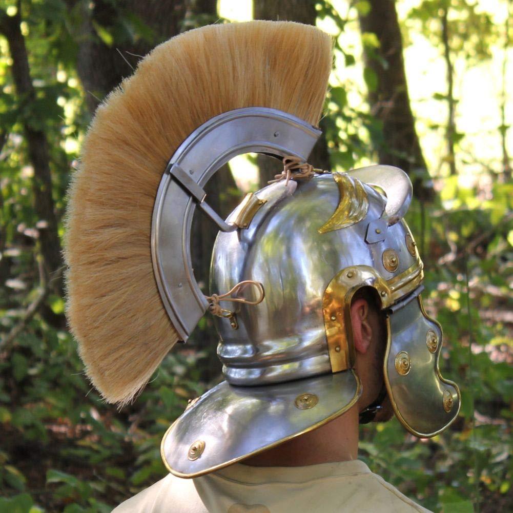 Imperial Roman Centurion Helmet with Blonde Plume