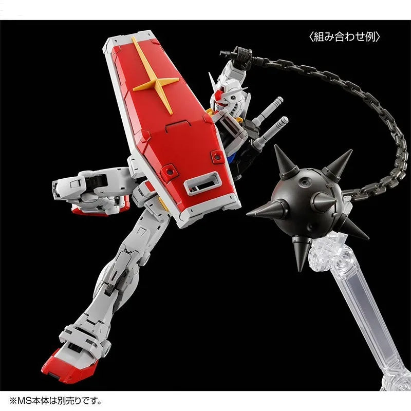 In Stock Bandai Genuine WEAPON SET for RX-78-2 GUNDAM Ver.2.0 Assembly Model Action Figure Decoration Collectible Souvenir Toys