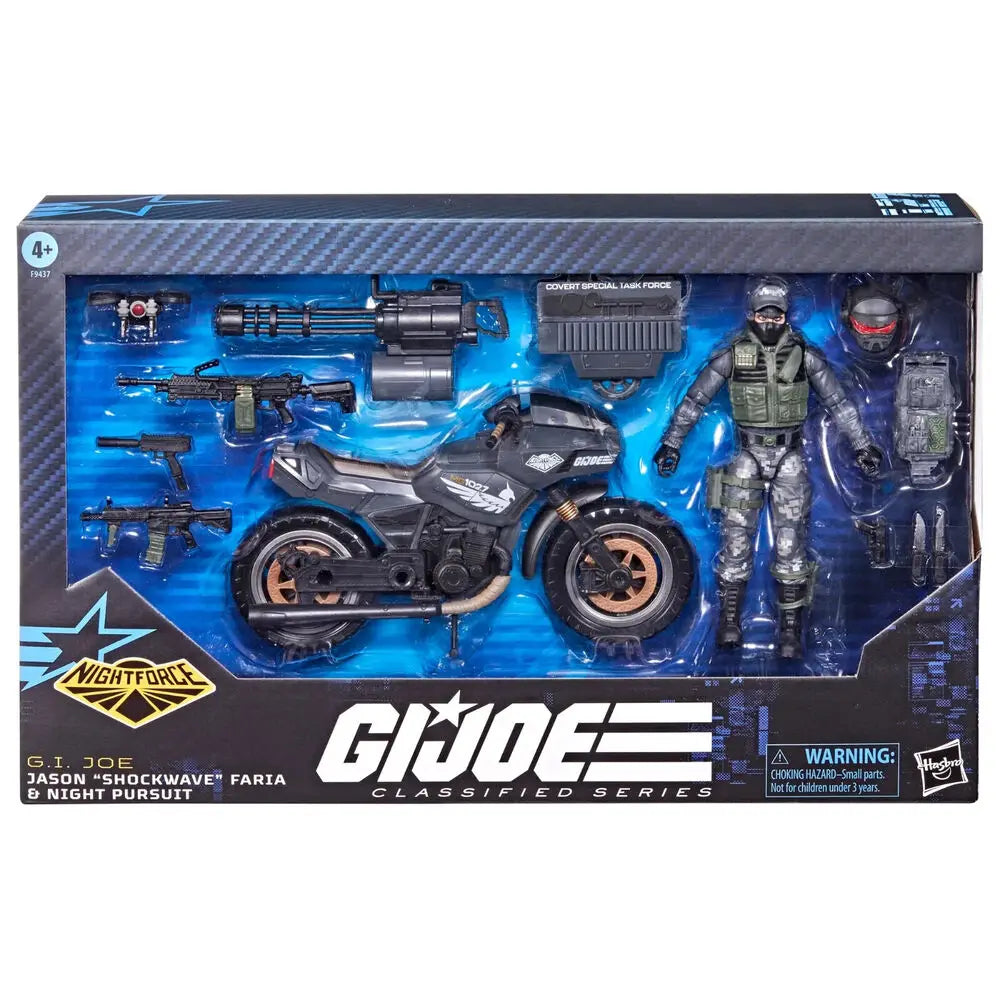 In Stock G.I. Joe GI Joe Classified Series 6" 127 Night Force Jason Shockwave Faria Cycle Action Figure Model Toy Hobby Gift