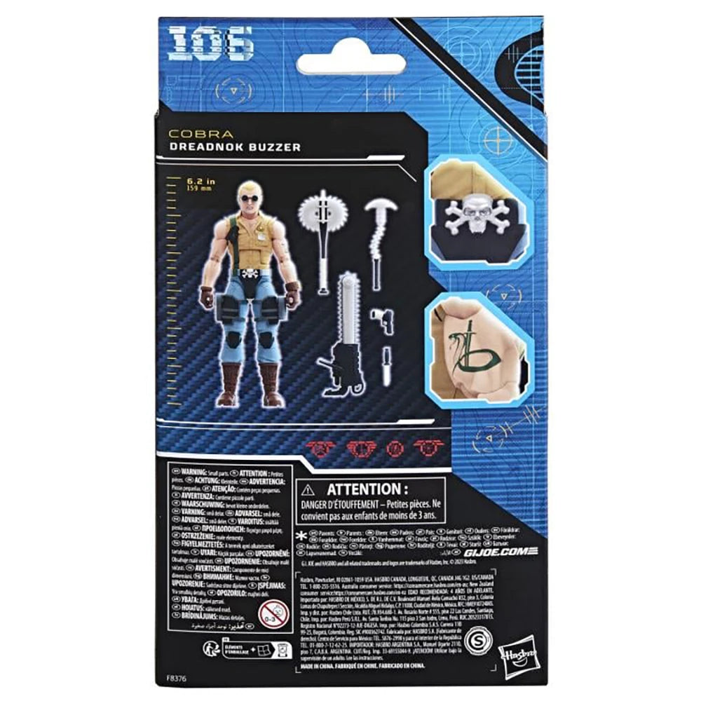 In Stock Original Hasbro G.I. Joe Classified Series #106 Dreadnok Buzzer Action 6 Inch Figures Collectible Model Toys Gifts