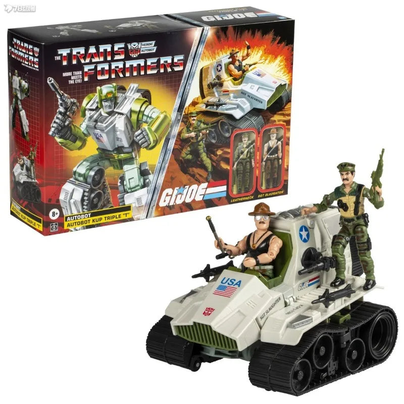 In Stock Transformers Heroic Autobot Kup Triple "T" and G.i.joe Leatherneck Sgt Slaughter Set Action Figure Model Hobby Toy Gift